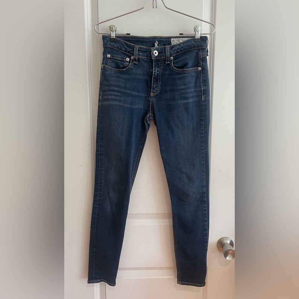 Rag & Bone Cate Mid-Rise Ankle Skinny Jeans.